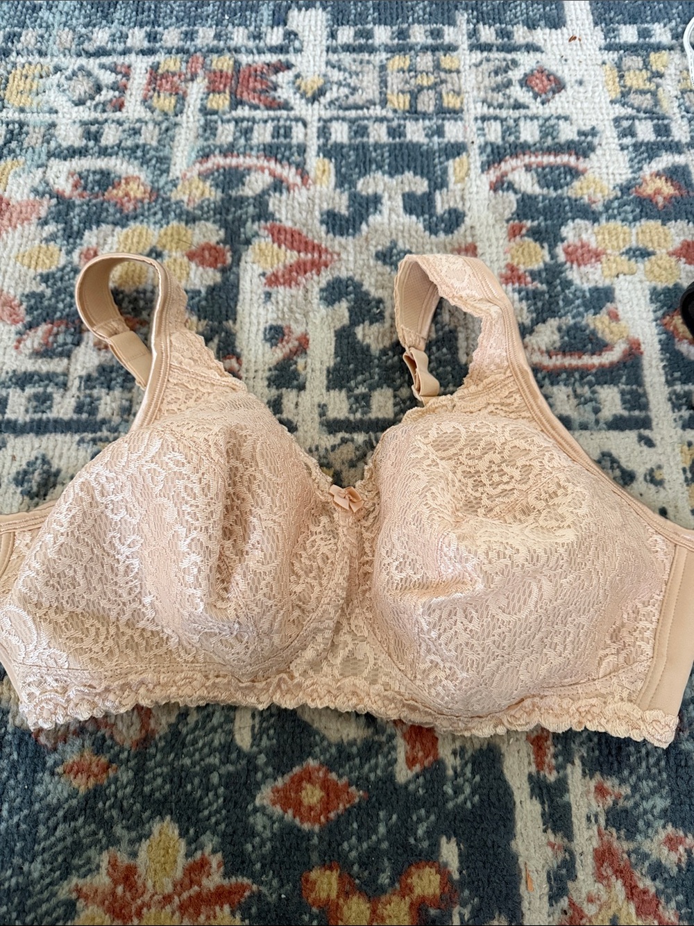 Playtex Lace Full Coverage Bra - Light Beige